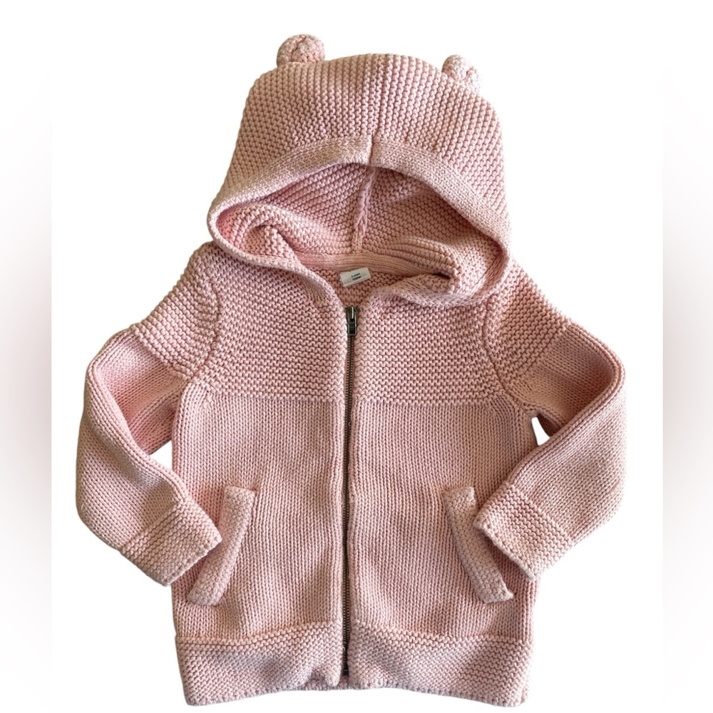 GAP Kids Pink Zip Up Hooded Sweater